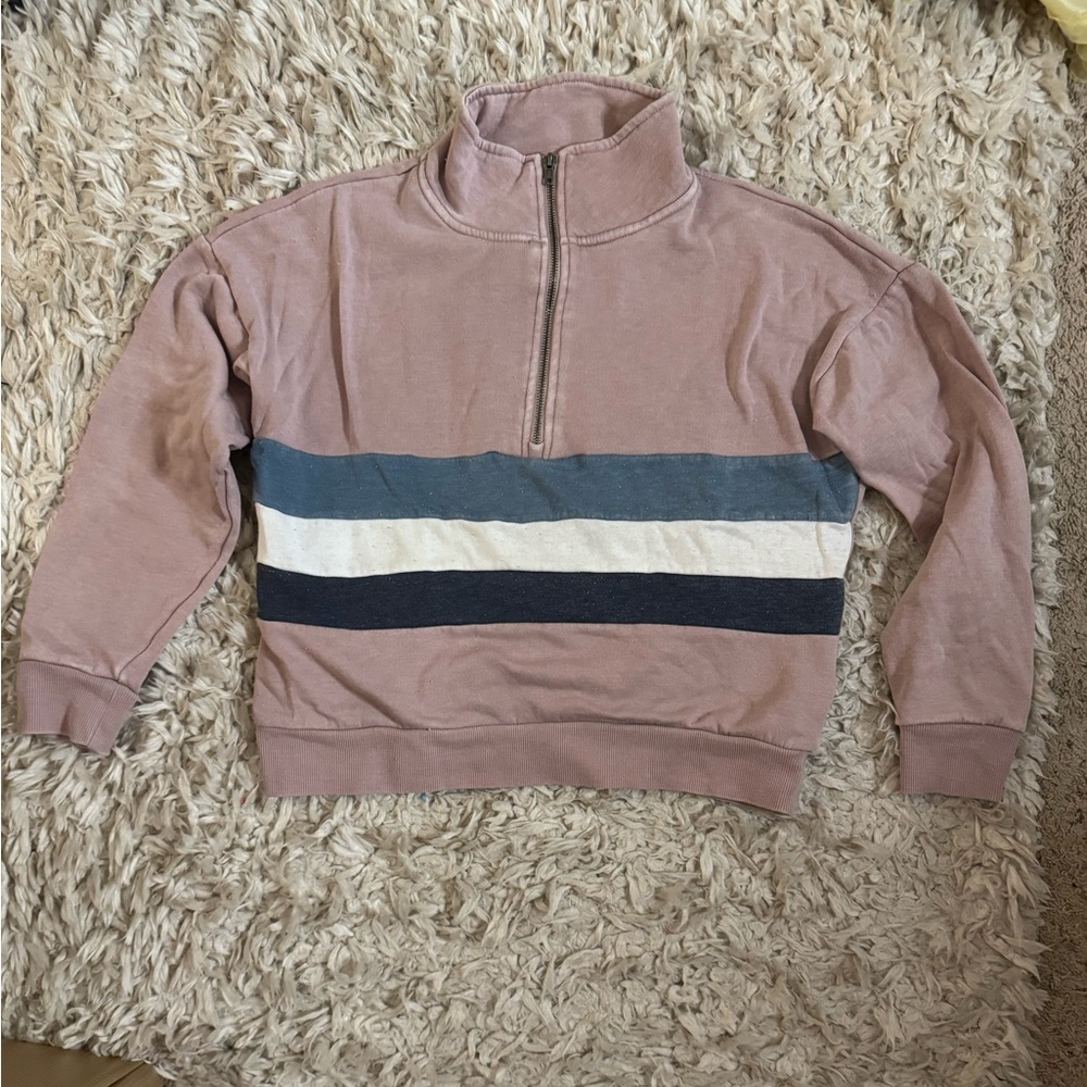 Striped cropped pullover - Picture 2 of 5